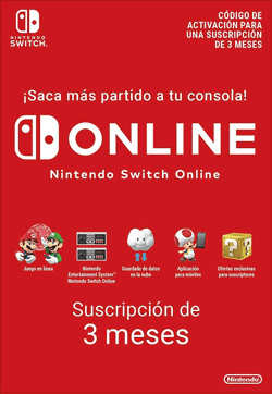 Suscripción individual 3 meses para Nintendo Suscripción individual 3 meses para Nintendo